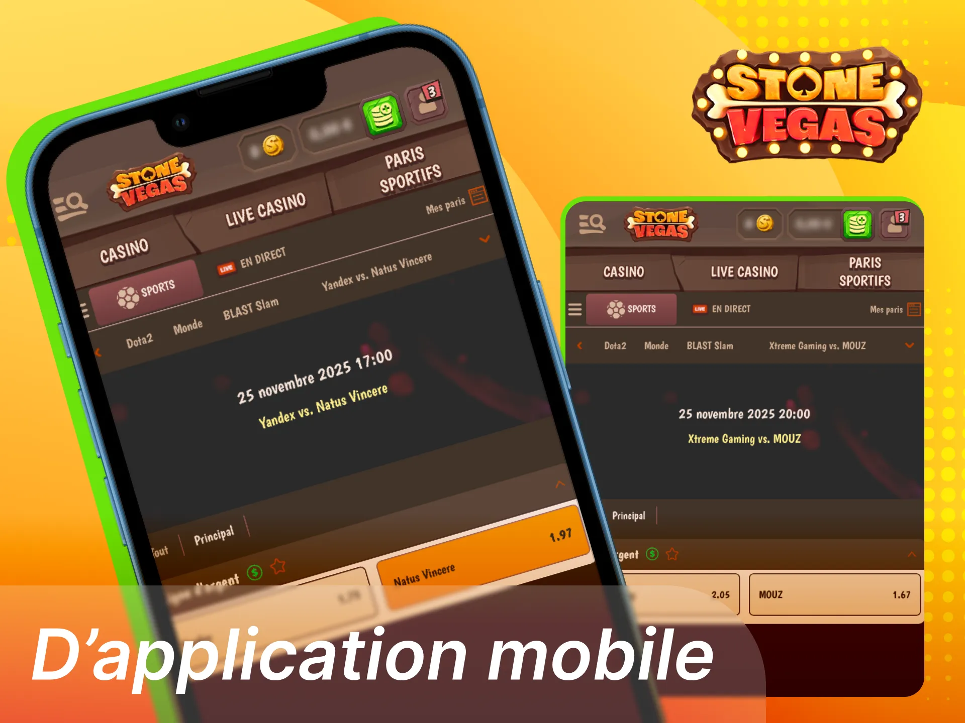 Les utilisateurs du casino en ligne Stonevegas peuvent parier sur Dota 2 directement depuis l’application.