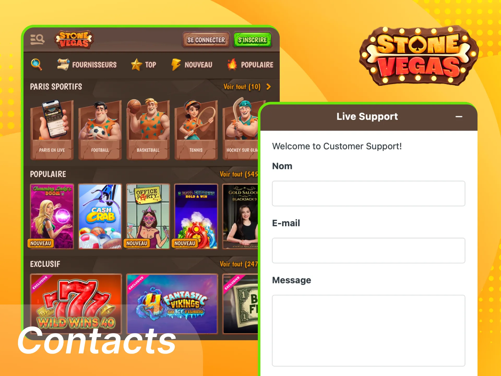 Quels sont les moyens de contacter le support technique du casino en ligne StoneVegas.