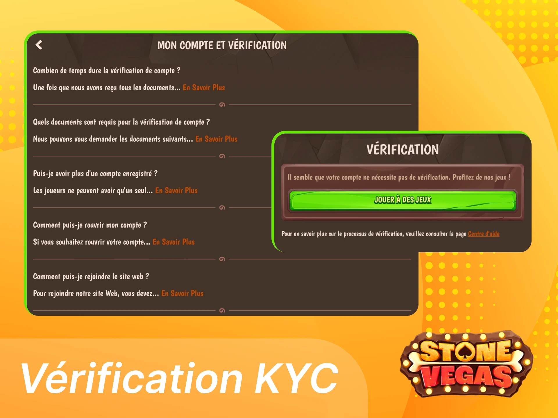 Les joueurs doivent-ils vérifier leurs comptes sur le casino en ligne StoneVegas.
