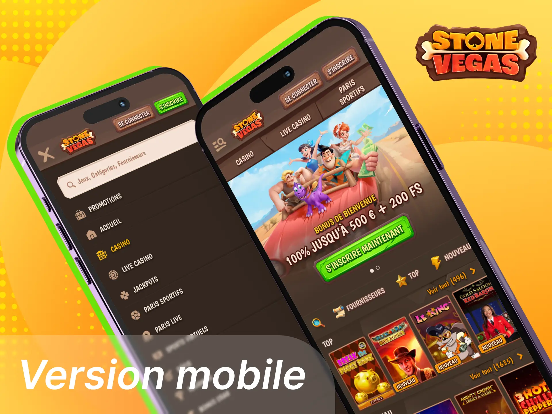 Comment jouer au casino en ligne StoneVegas sur mobile.