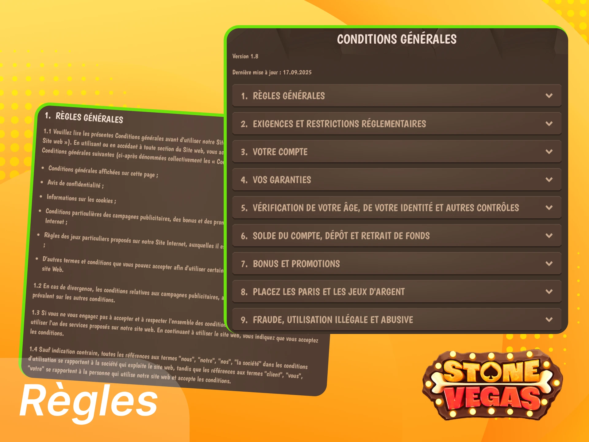 Quelles sont les règles que les joueurs du casino en ligne StoneVegas doivent connaître.