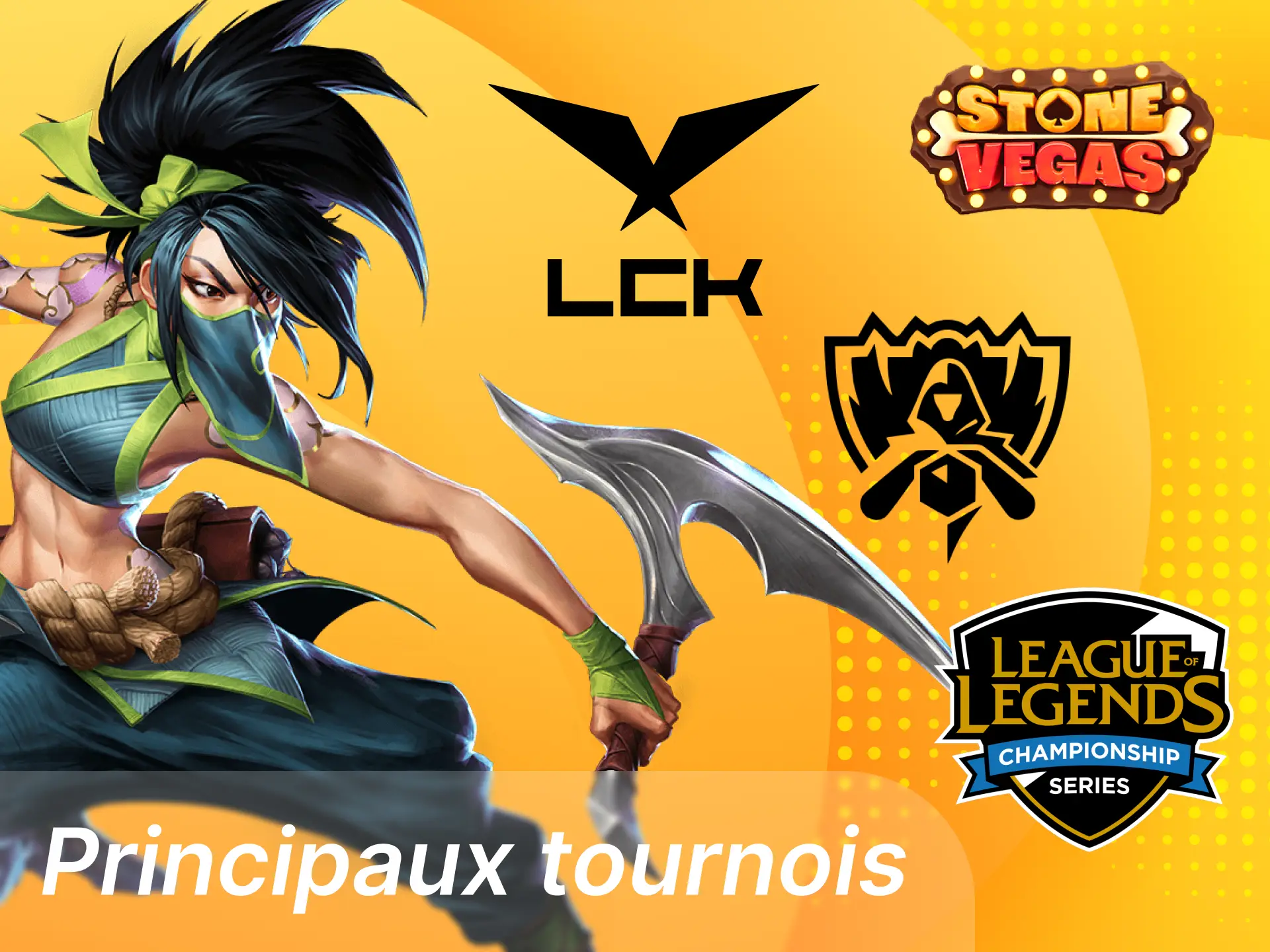 Sur quels tournois de League of Legends les utilisateurs peuvent-ils parier sur le casino en ligne Stonevegas.