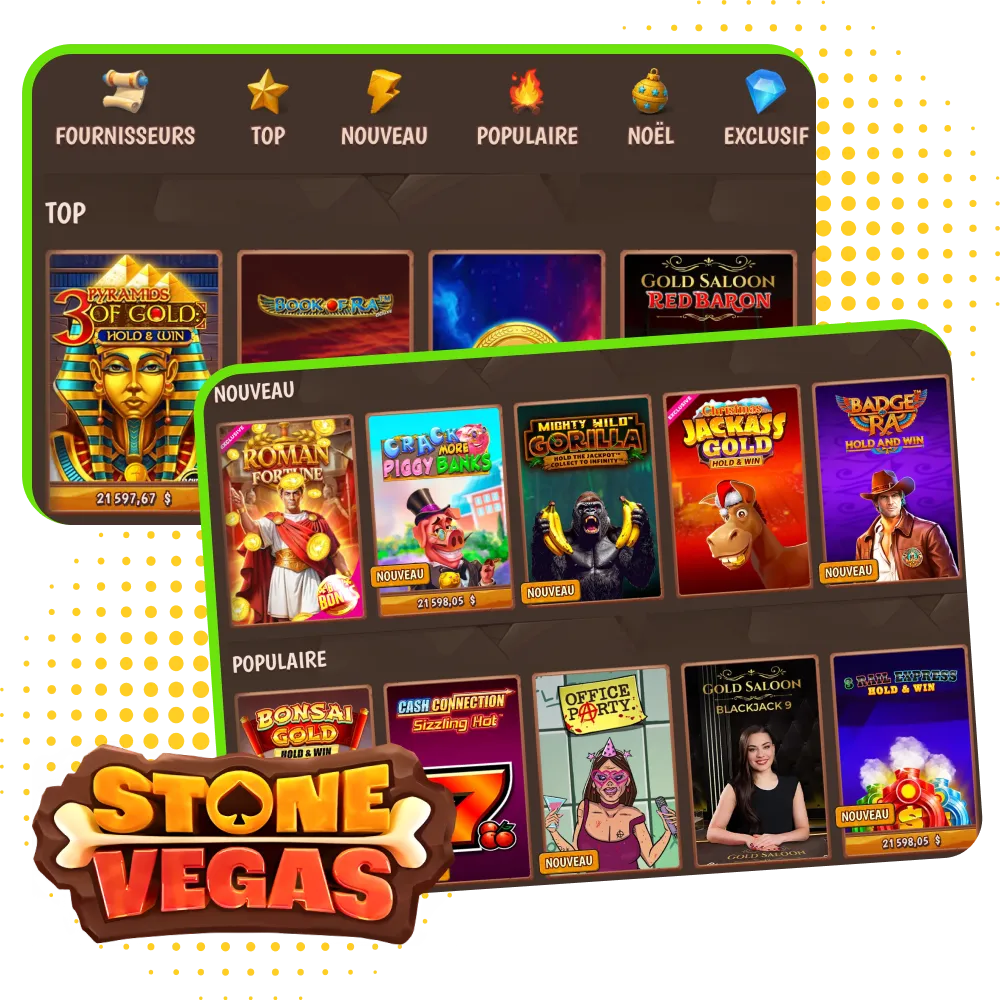 Un environnement de jeu sécurisé et axé sur les résultats au casino en ligne Stonevegas.
