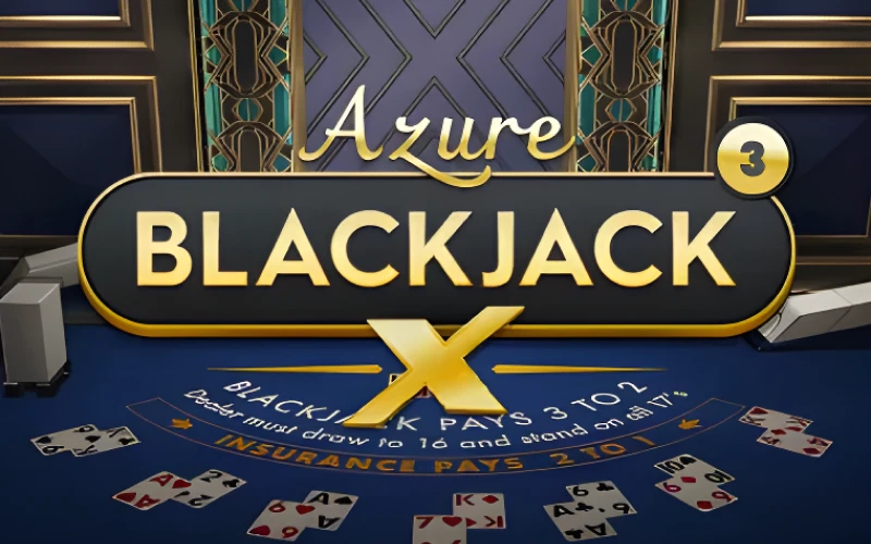 Table de Blackjack Azure en direct au casino en ligne Stonevegas avec une configuration haut de gamme.