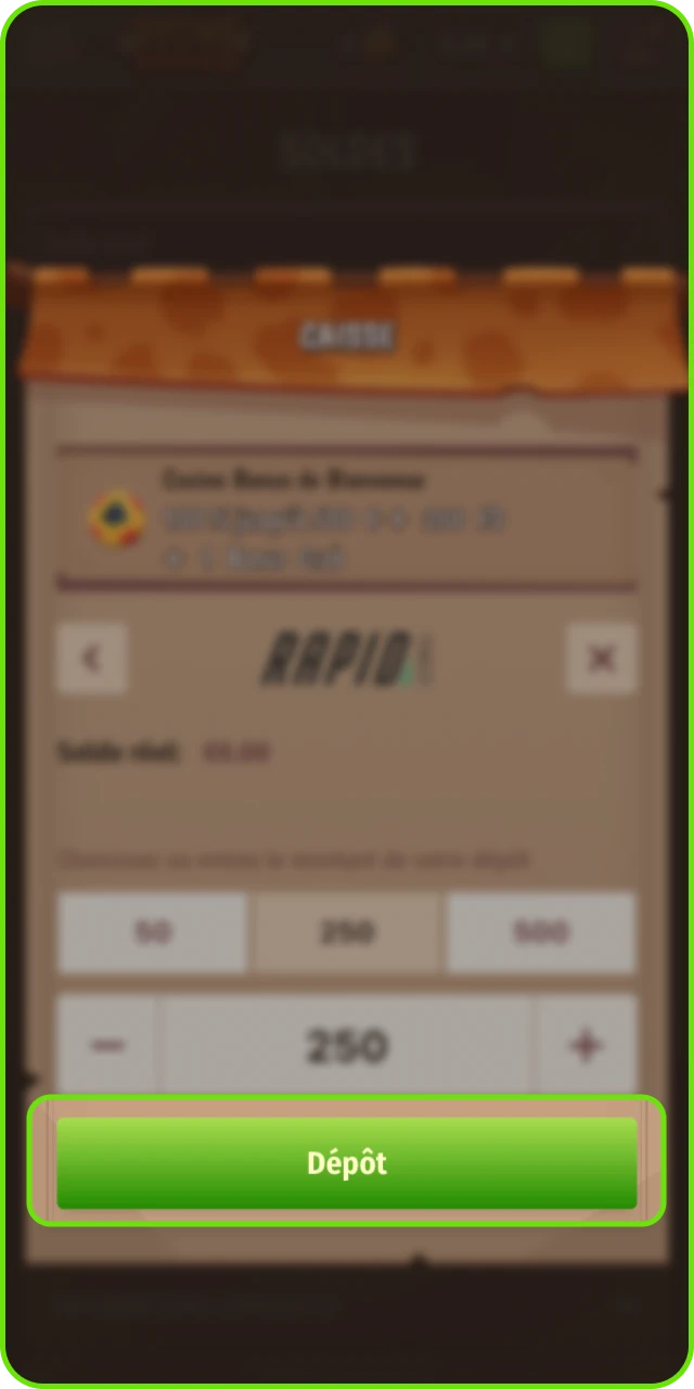 Déposer des fonds sur le casino en ligne Stonevegas en utilisant vos méthodes de paiement préférées.