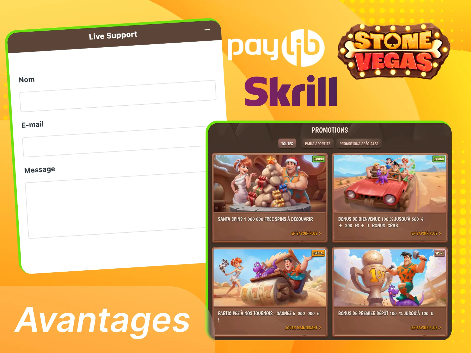 Choisissez le casino en ligne Stonevegas pour vos paris et profitez de tous ses avantages.