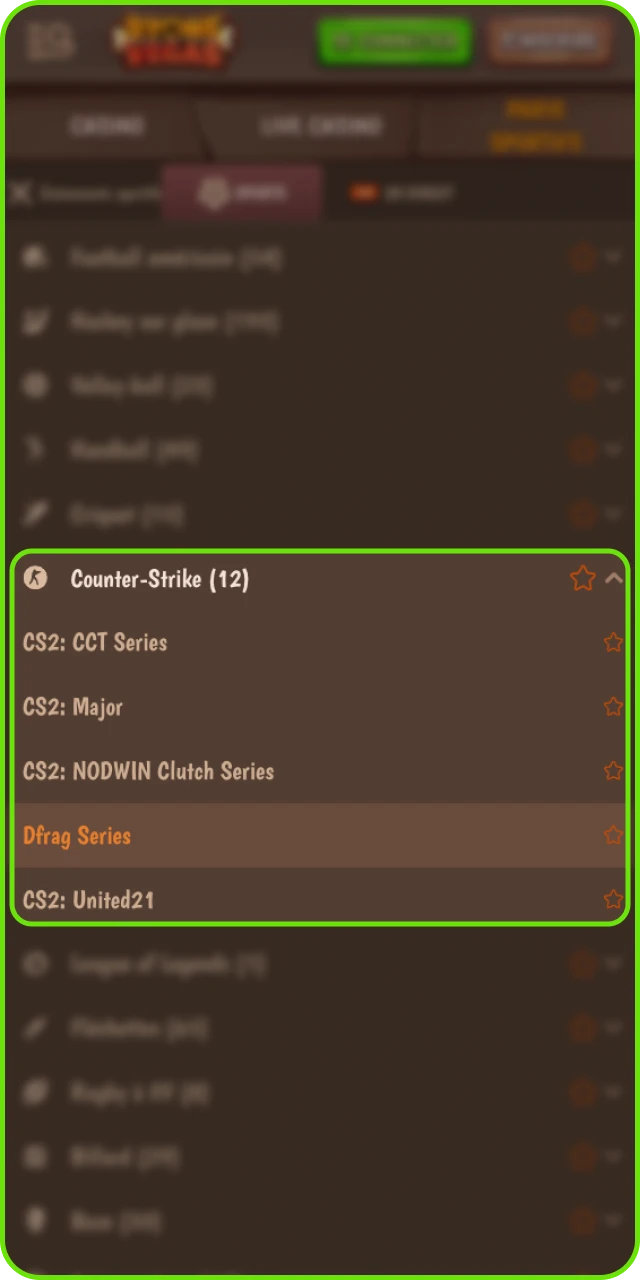 Choisissez des matchs d'e-sport, placez vos paris et gagnez sur le casino en ligne Stonevegas.