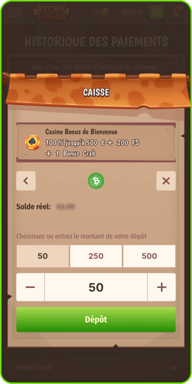 Dépôt sur Stonevegas adapté au budget pour les paris F1.