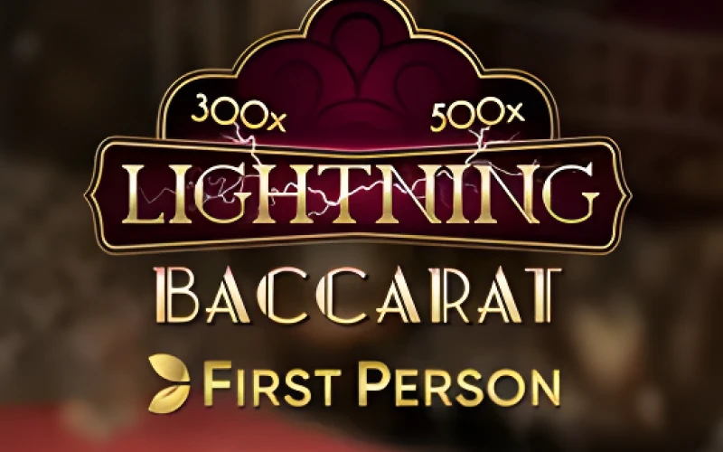 Jeu de Lightning Baccarat au casino en ligne Stonevegas avec des multiplicateurs électrisants.