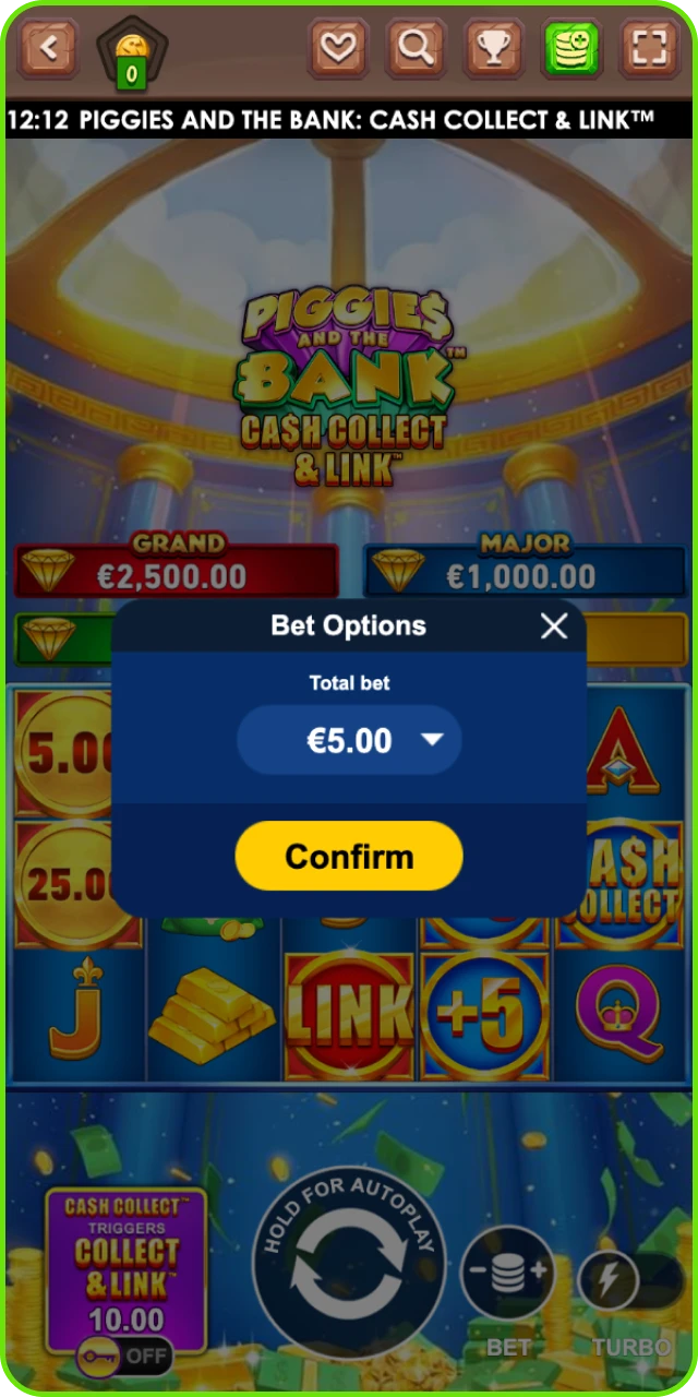 Mise en argent réel sur Stonevegas avec suivi des gains et tours activés.