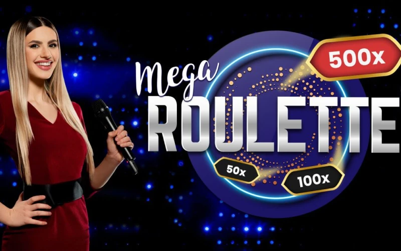 Jeu de Mega Roulette en direct au casino en ligne Stonevegas avec des multiplicateurs de numéros boostés.