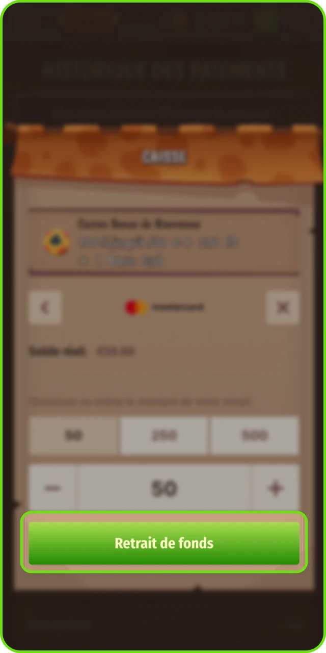 Confirmer la demande de retrait et sécuriser l’opération avec le mot de passe sur Stonevegas.