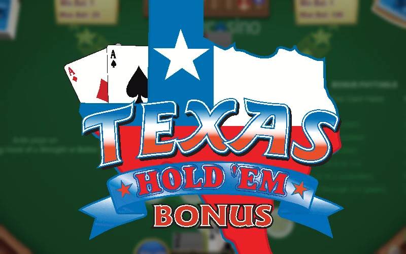 Jeu de Texas Hold’em Bonus Poker au casino en ligne Stonevegas avec options de paris bonus.